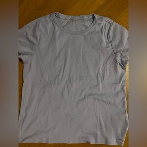 DKNY Women's Light Gray Short Sleeve Tee